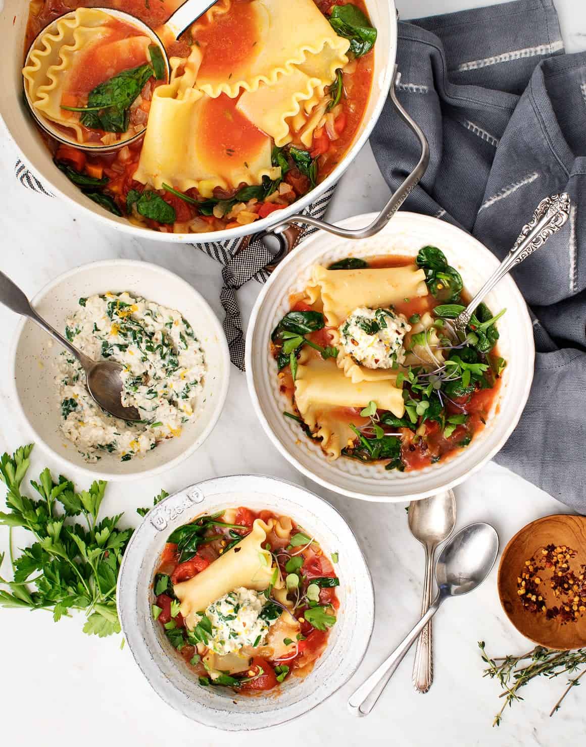 Homemade Lasagna Soup Recipe