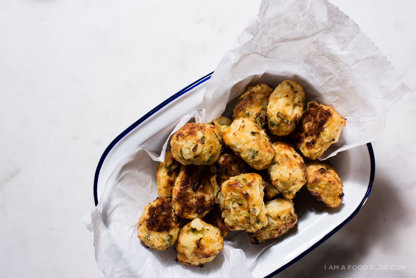 cauliflower tots - www.iamafoodblog.com
