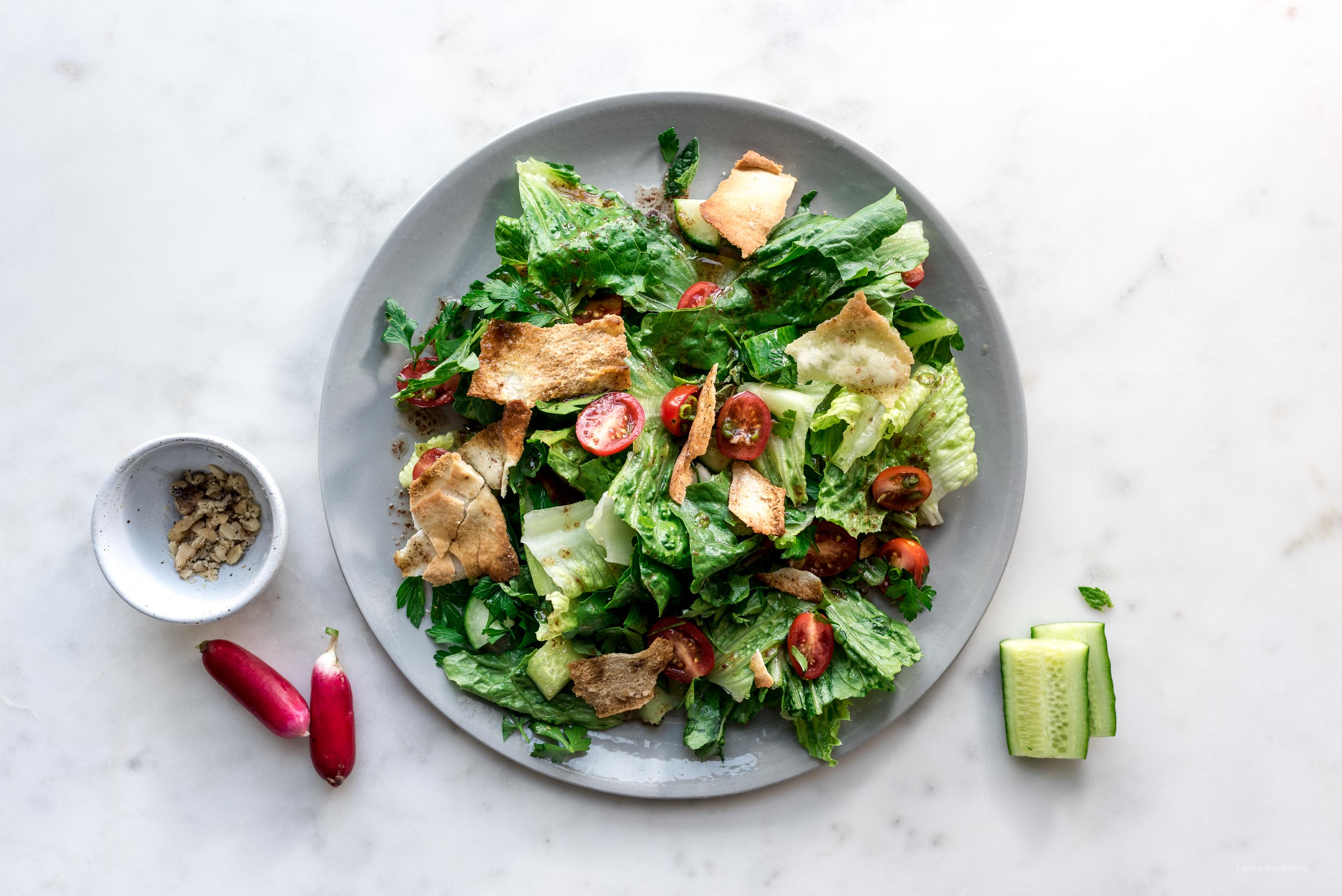 fattoush salad - www.iamafoodblog.com
