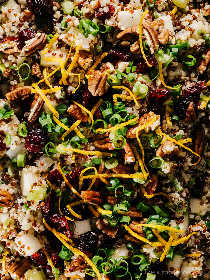 sweet side dish: christmas quinoa salad recipe - www.iamafoodblog.com