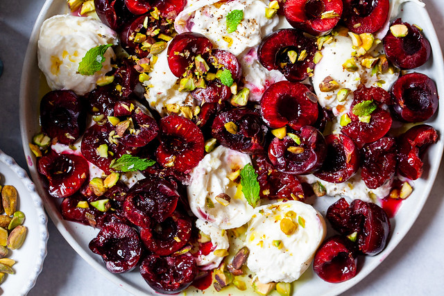 burrata with smashed cherries-7