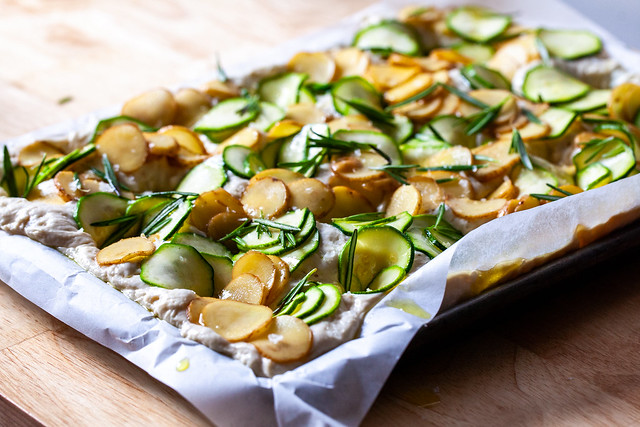 focaccia with zucchini and potatoes-07