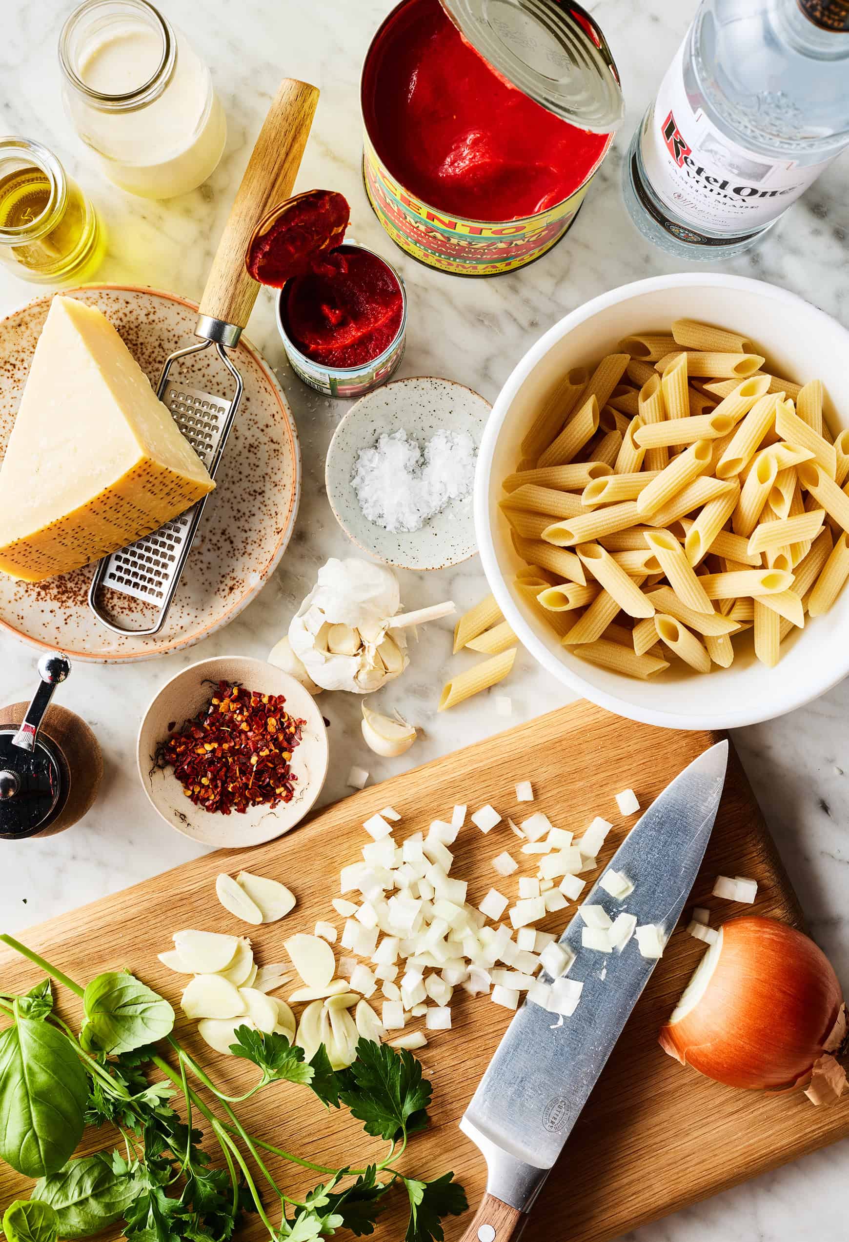 Penne alla vodka recipe ingredients