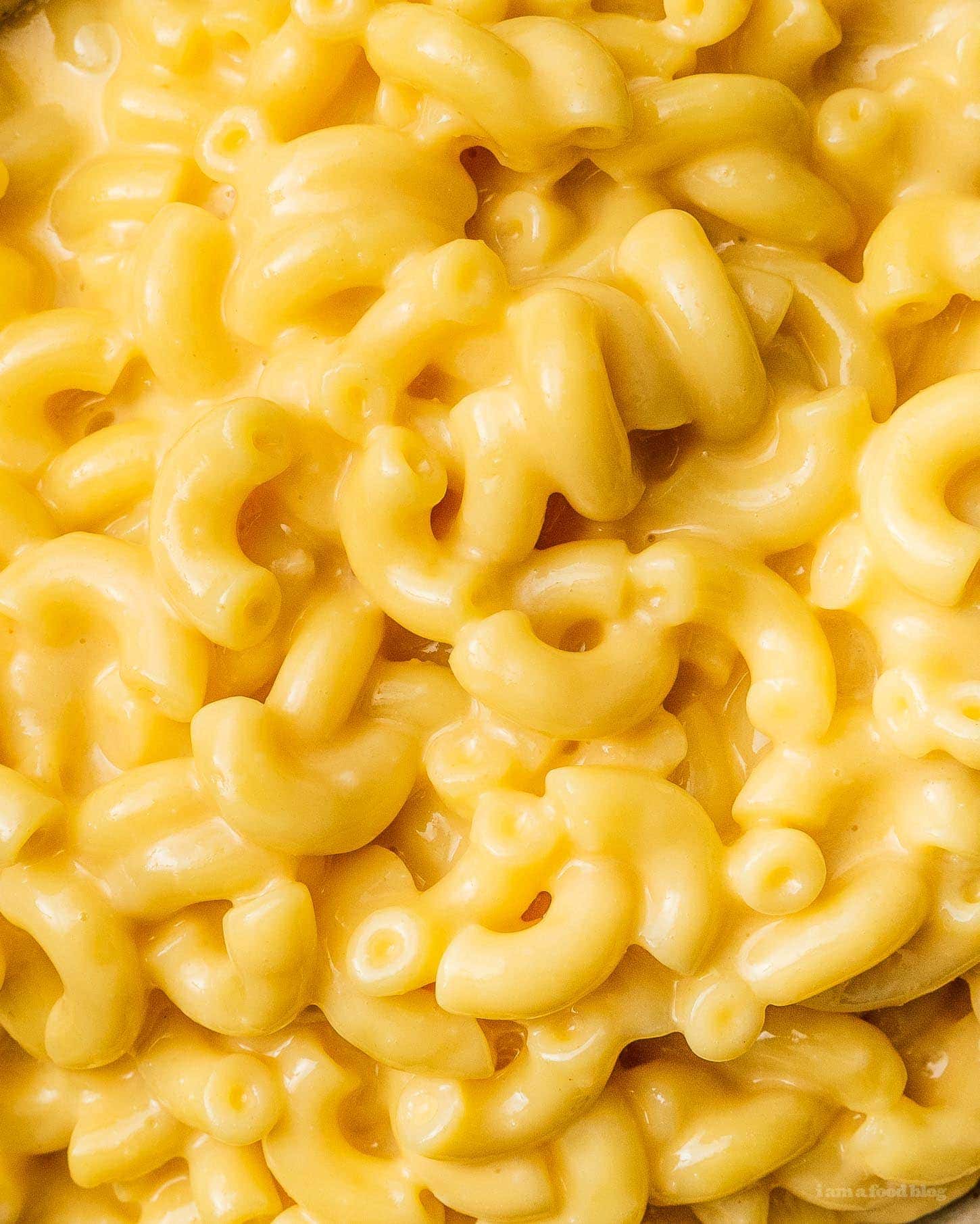 velveeta mac and cheese detail shot | www.iamafoodblog.com