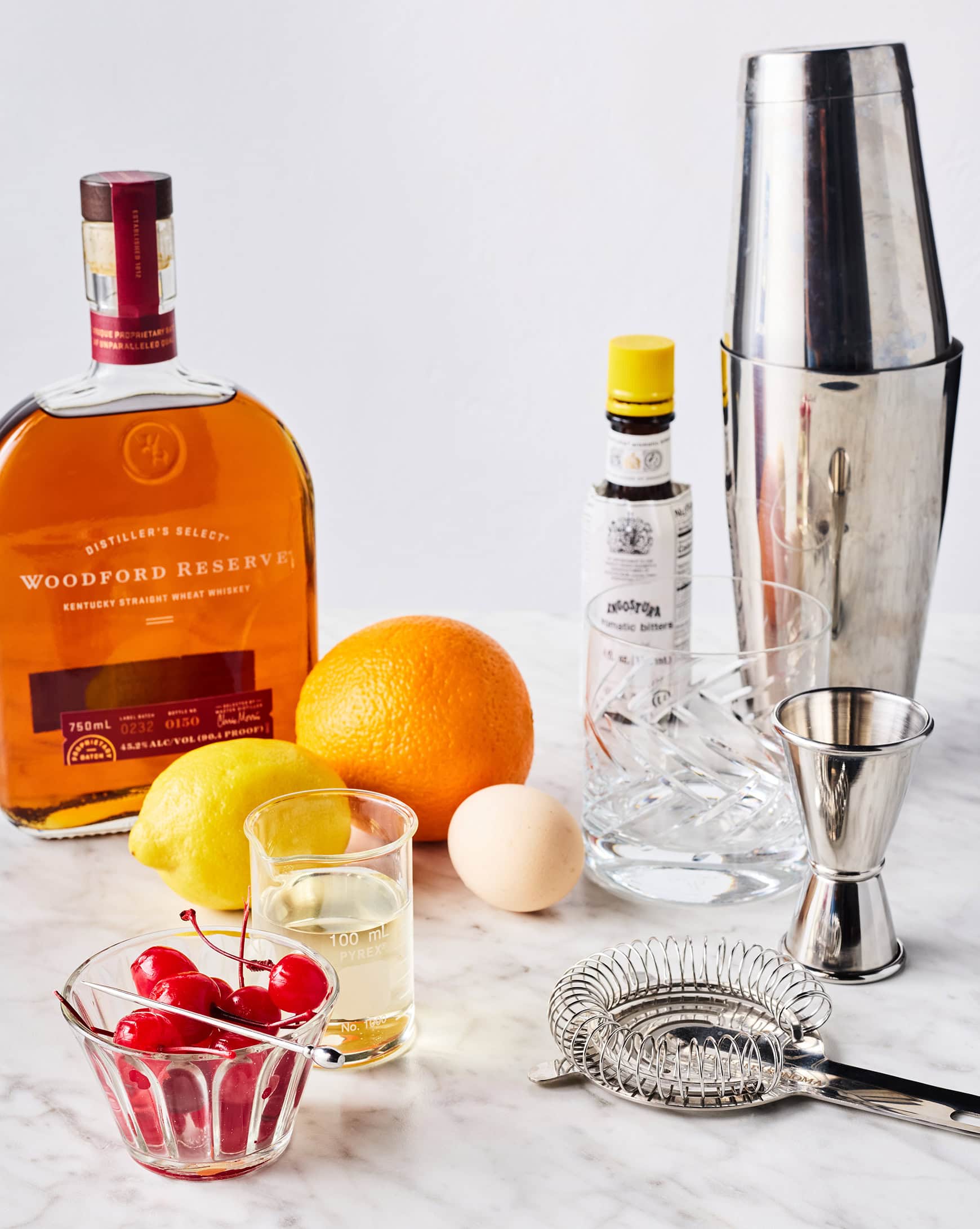 Whiskey sour ingredients