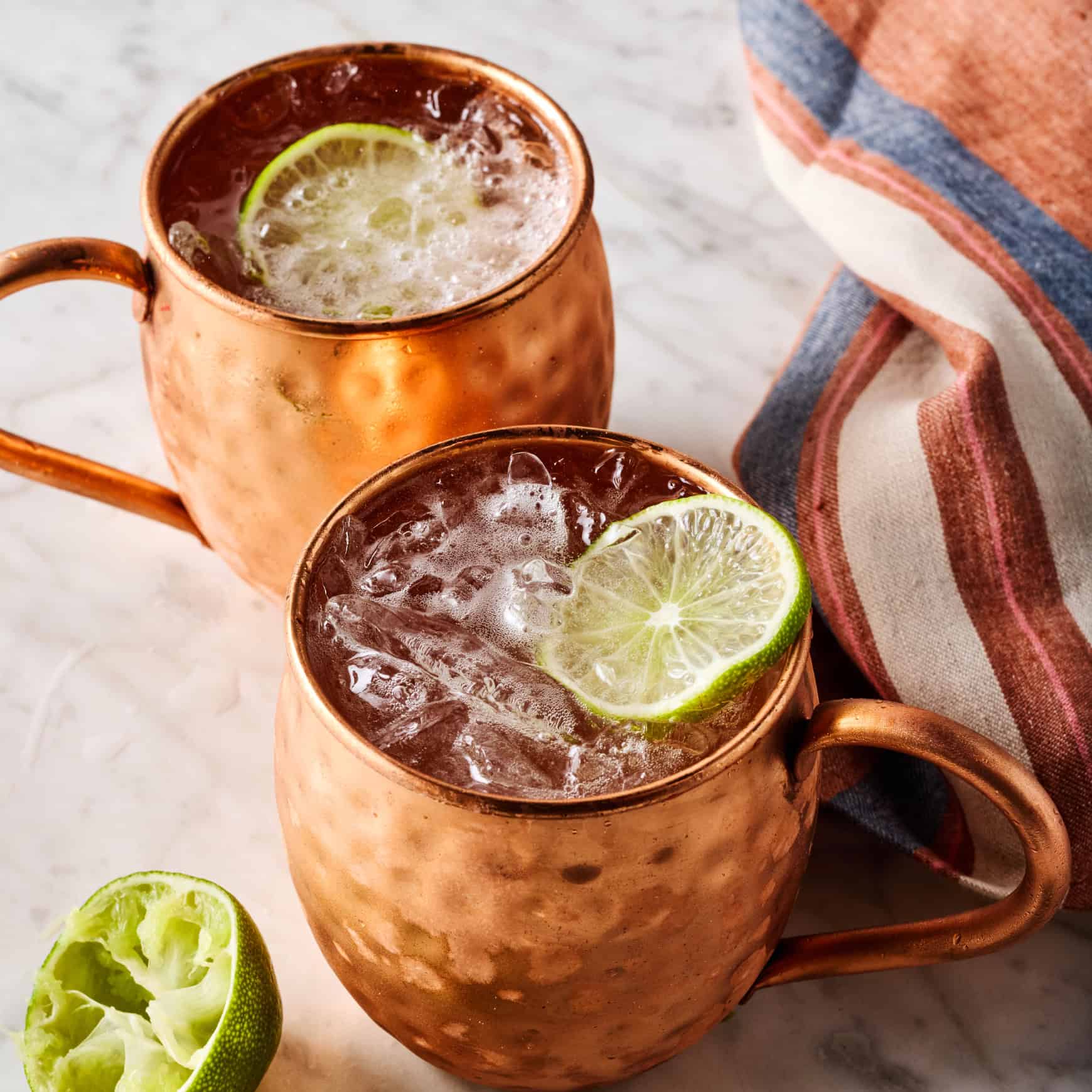 Moscow mule cocktails
