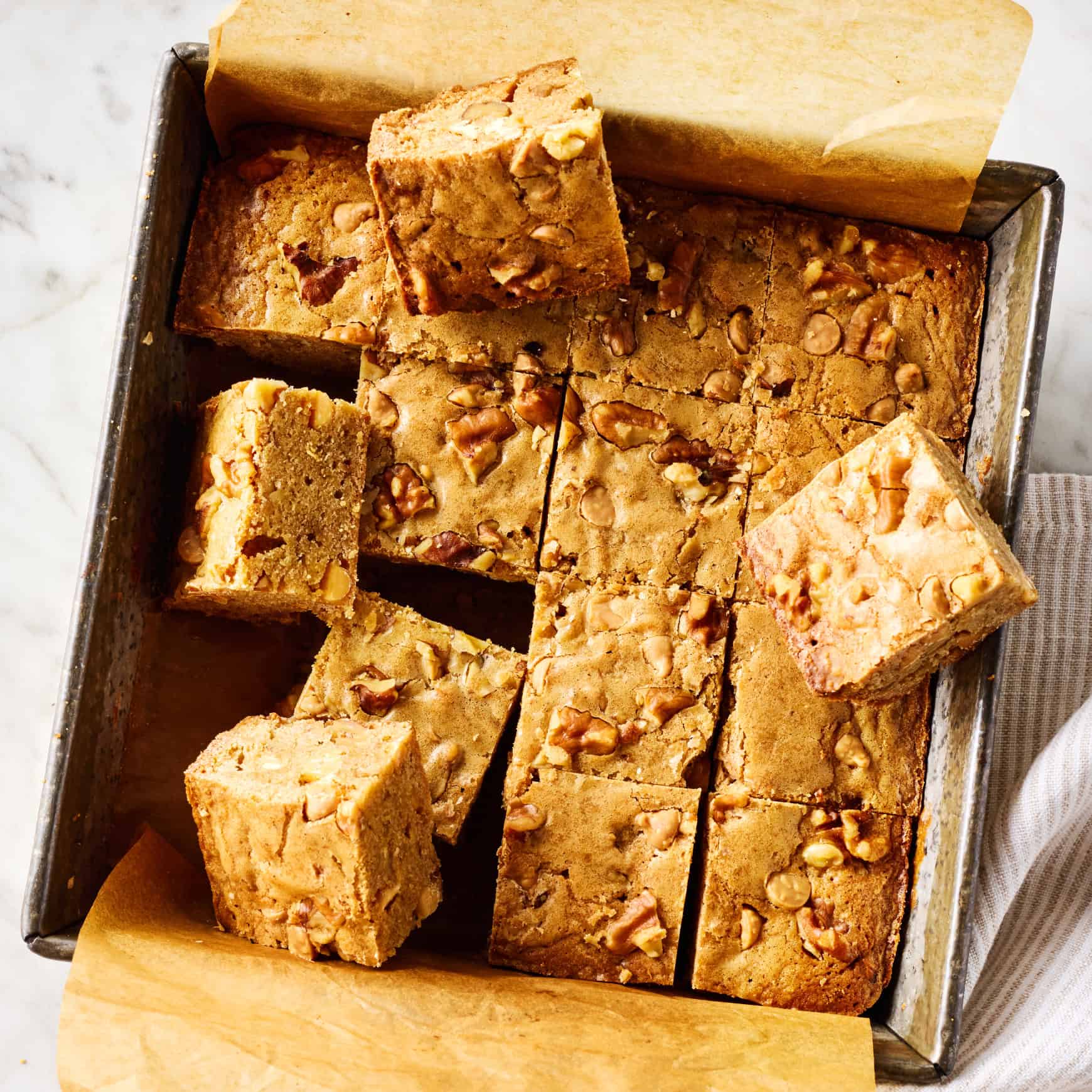 Brown butter blondies