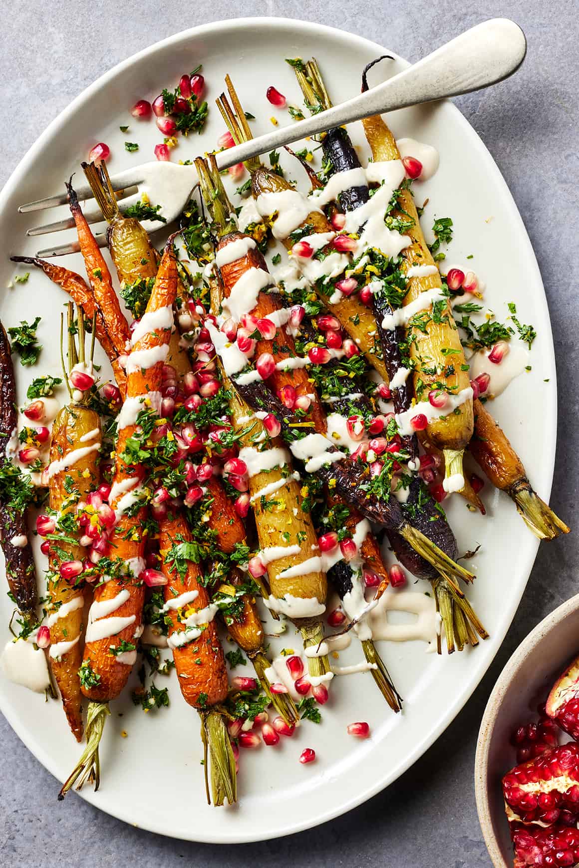 Friendsgiving recipes - Roasted rainbow carrots