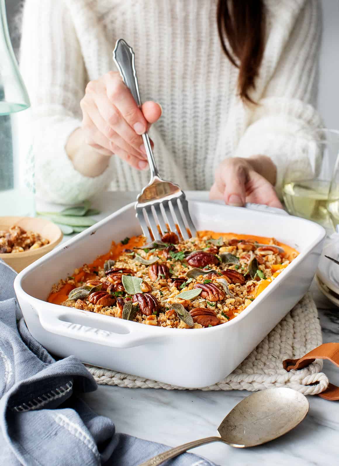 Friendsgiving food ideas - sweet potato casserole