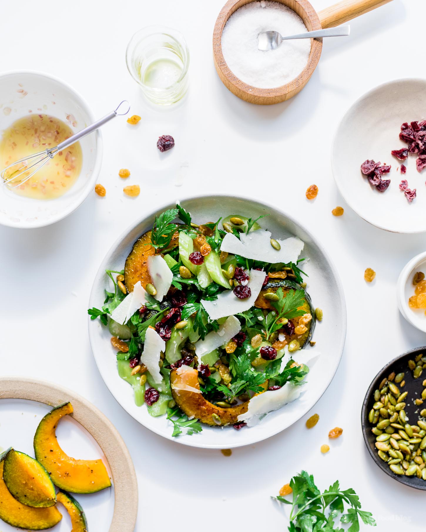 Fall Salad: Kabocha Celery Salad Recipe - www.iamafoodblog.com