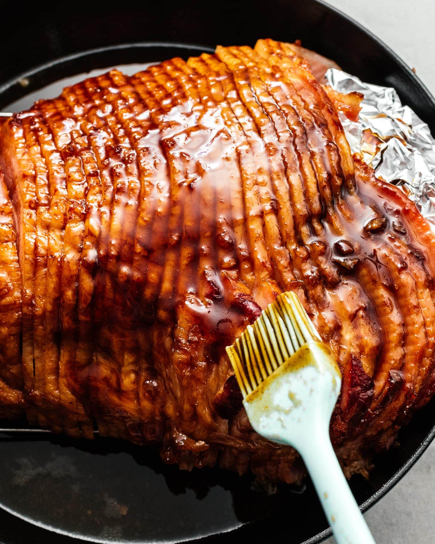 glazing ham | www.iamafoodblog.com