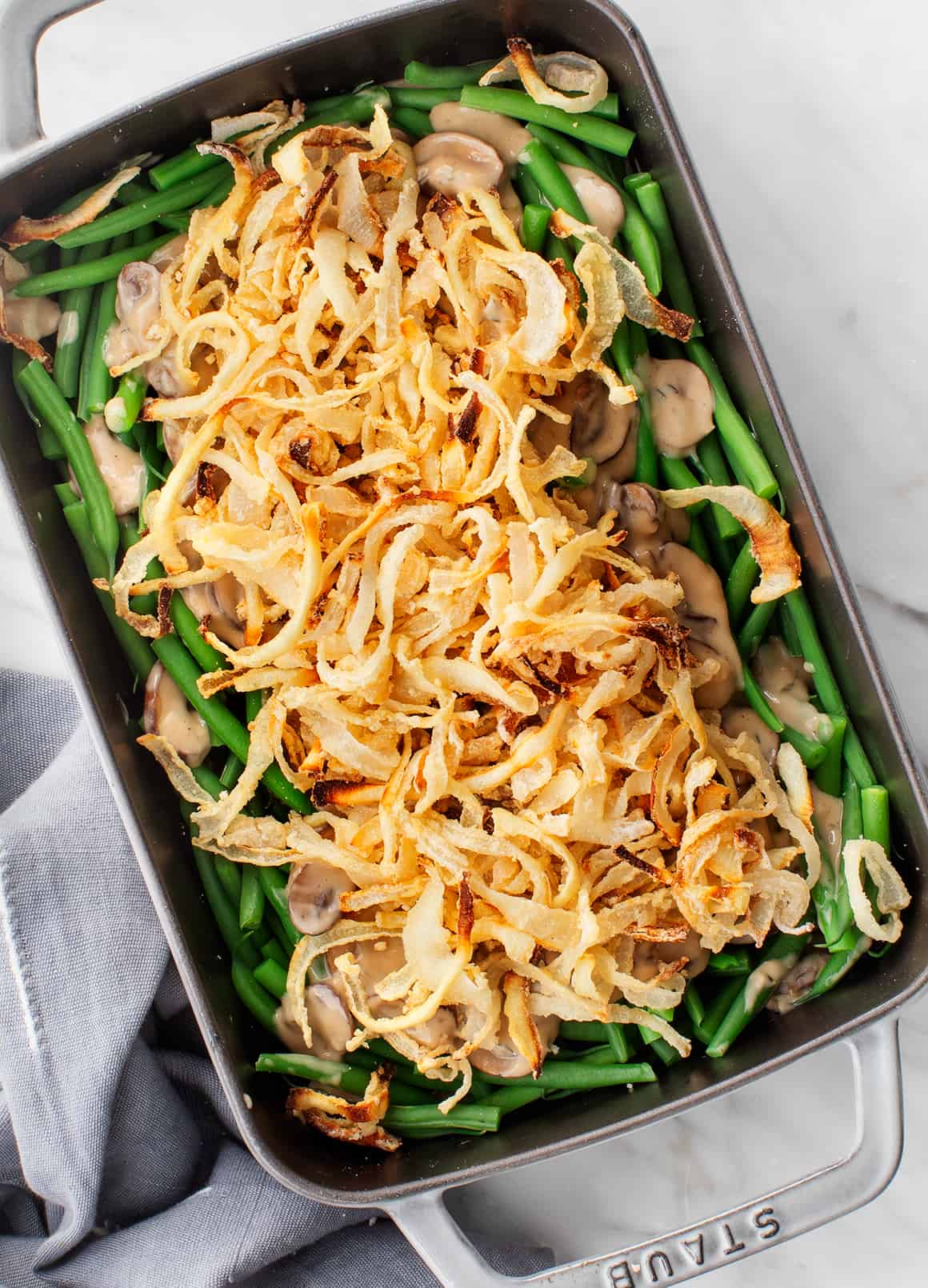 Green bean casserole from scratch