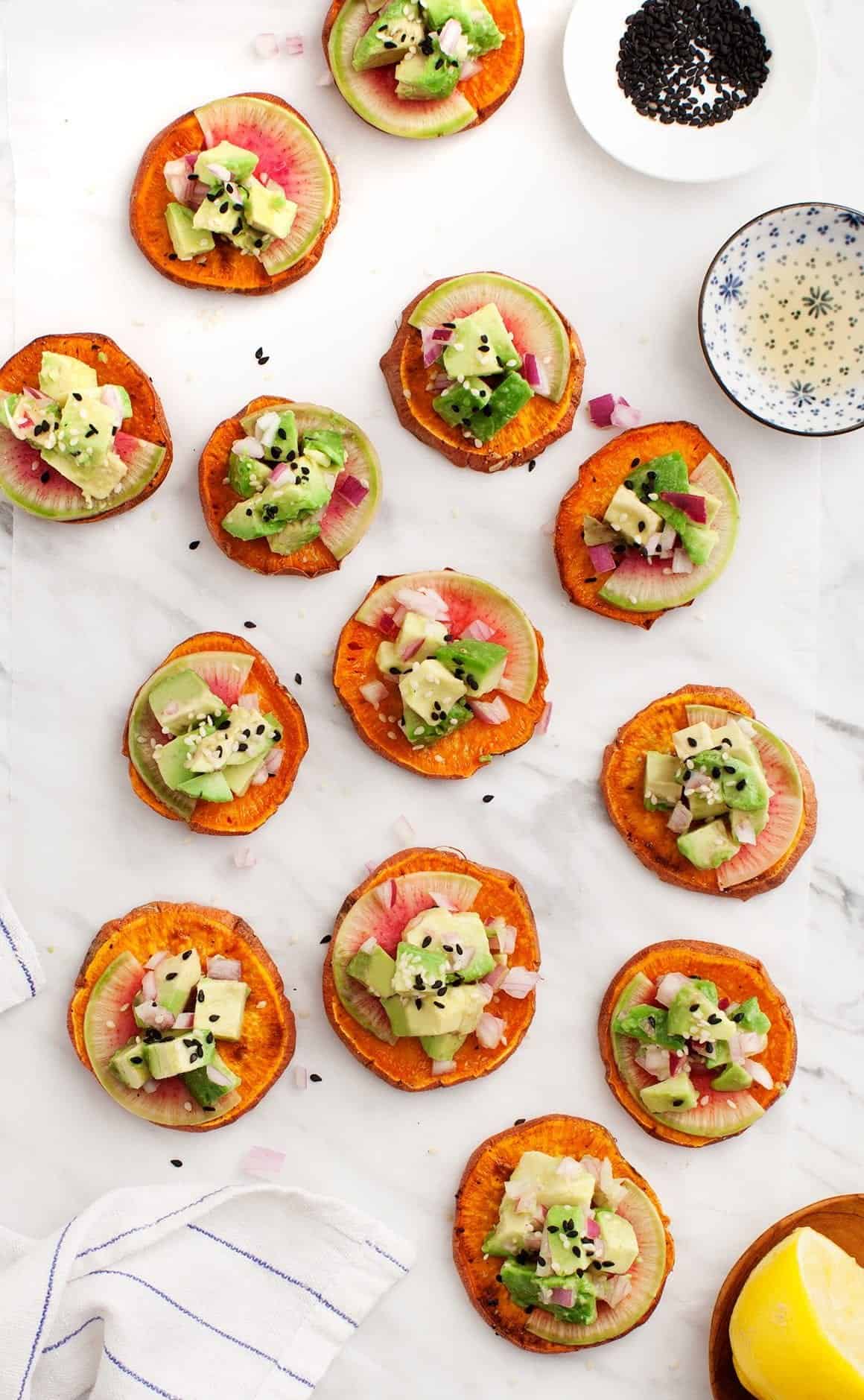 Sweet potato appetizer bites