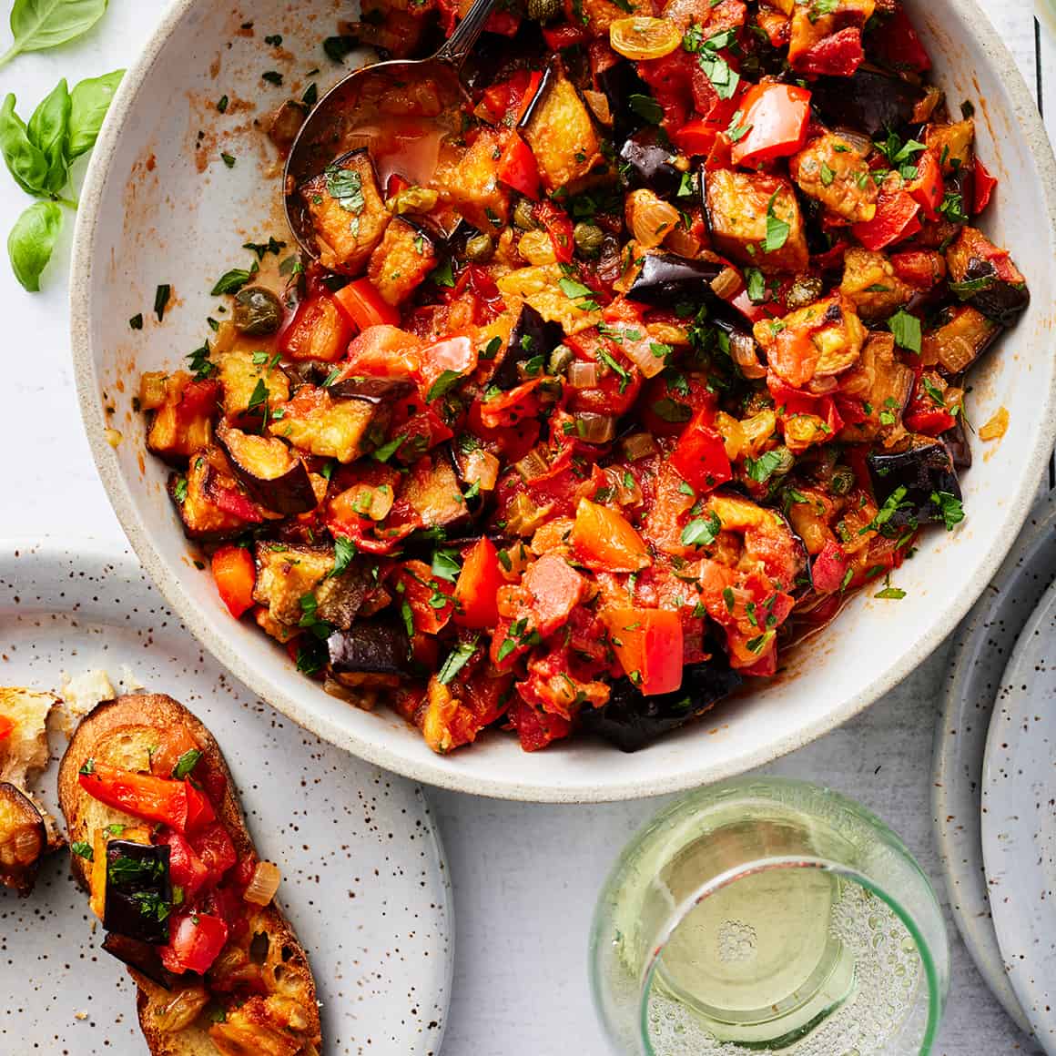 Best Christmas appetizers - eggplant caponata