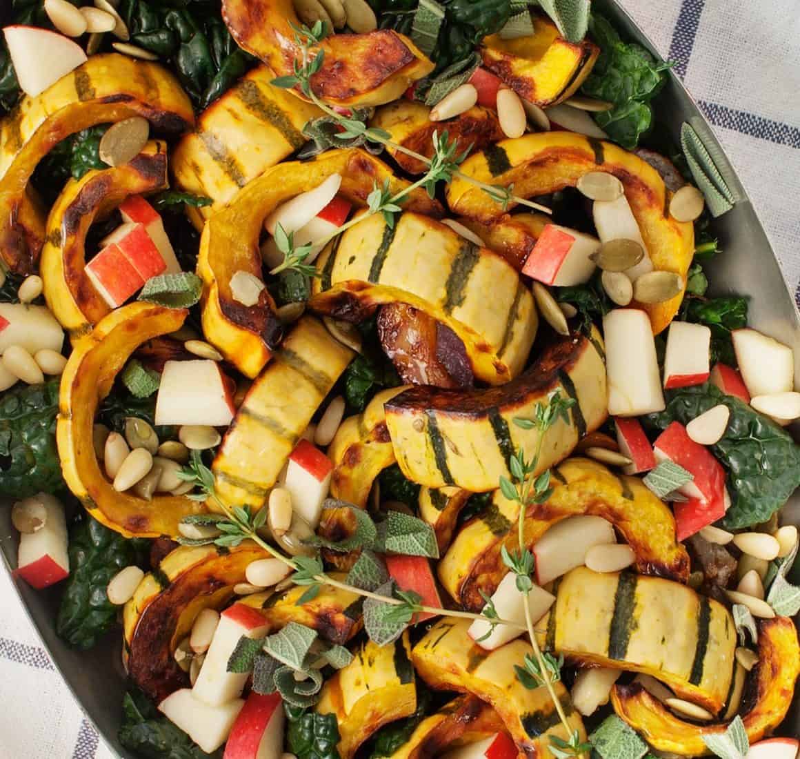 Roasted delicata squash