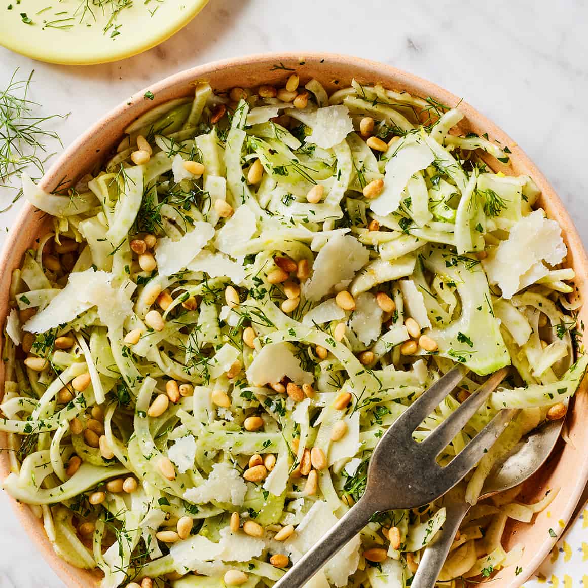 Christmas vegetable side dishes - shaved fennel salad