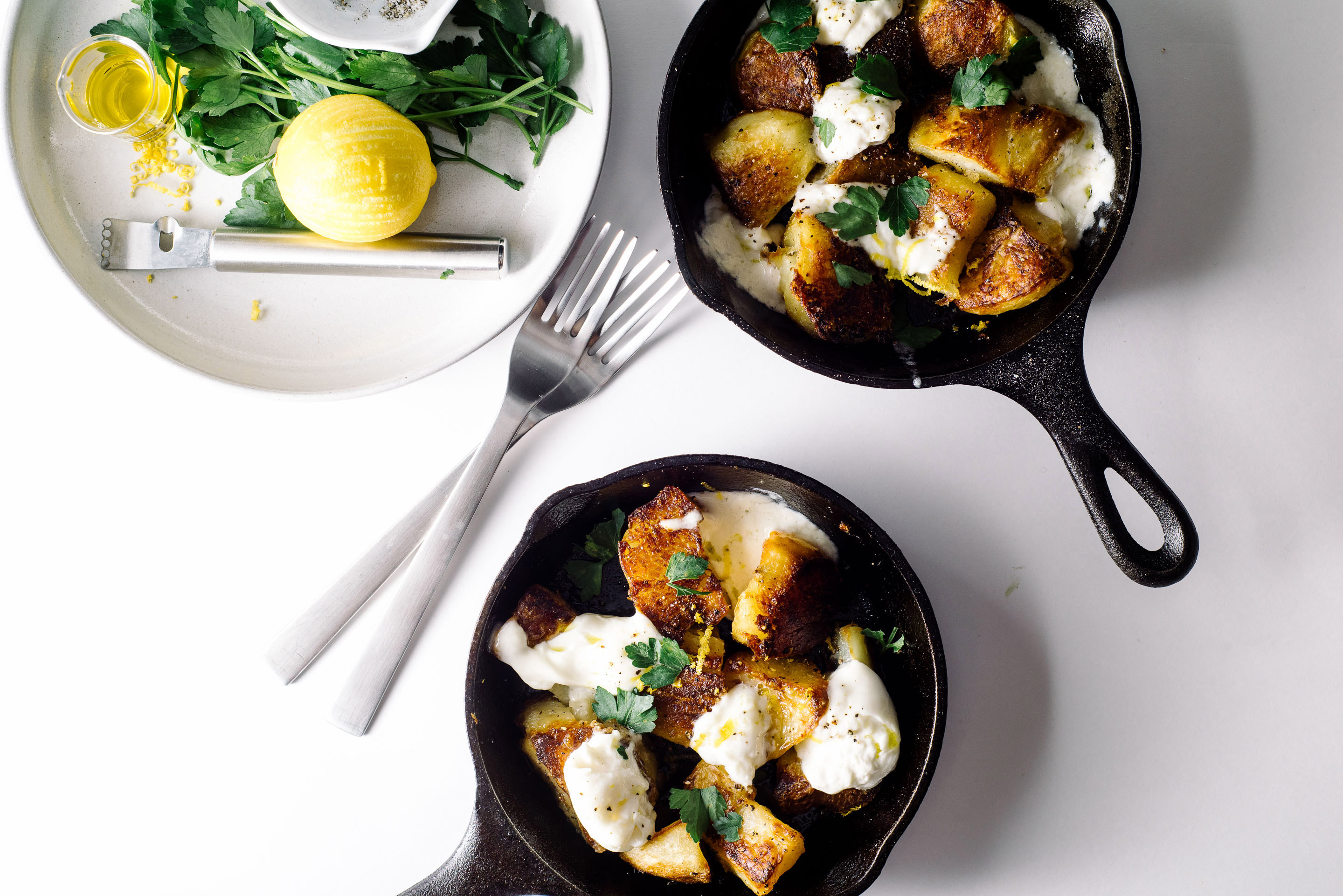 Roasted Potatoes with Burrata | www.iamafoodblog.com