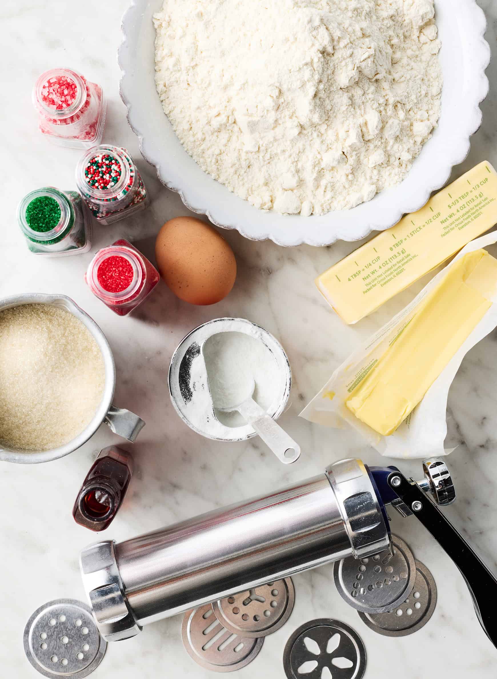 Spritz cookie recipe ingredients