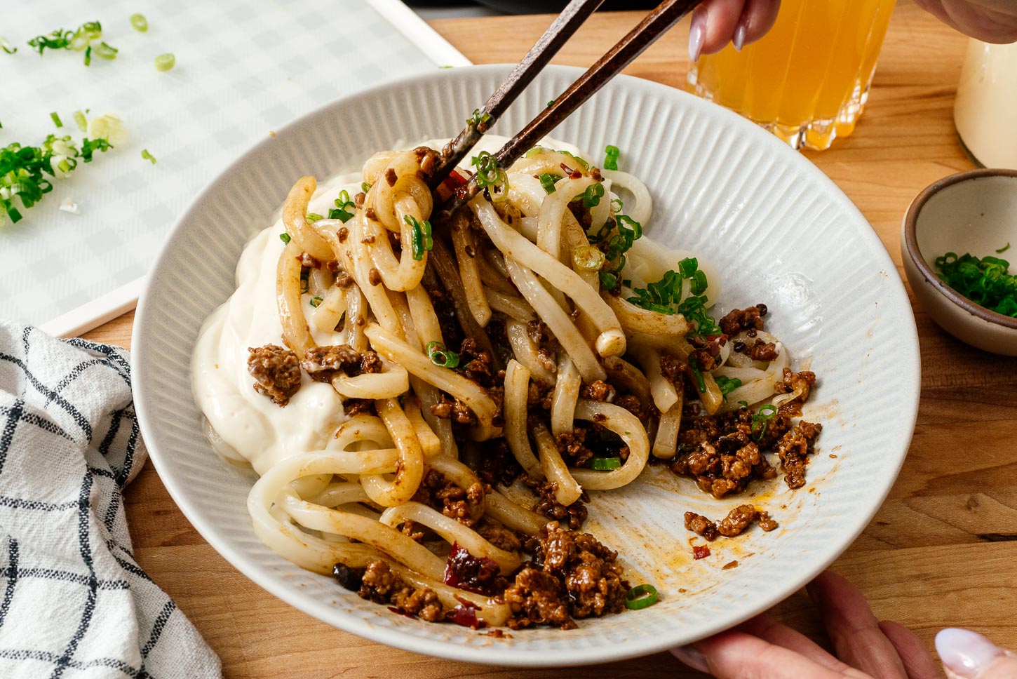 Tiktok Creamy Udon Noodles | www.iamafoodblog.com