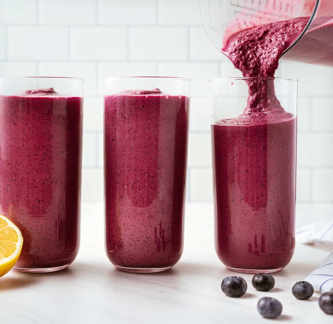 Healthy smoothie recipes - Blueberry smoothie