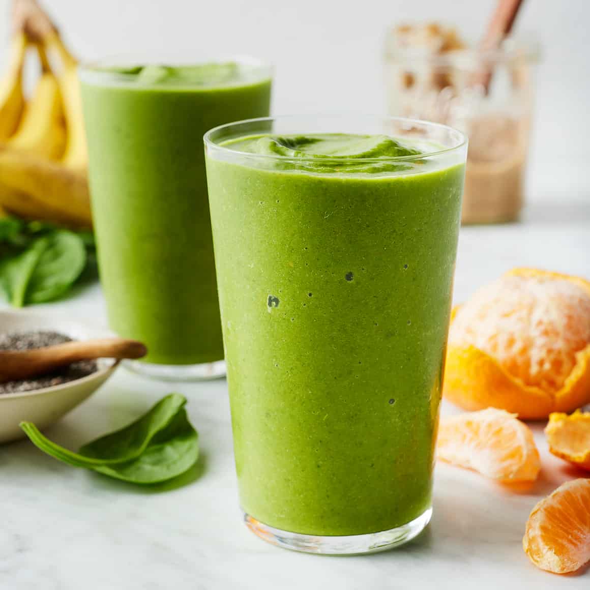 Healthy green smoothies