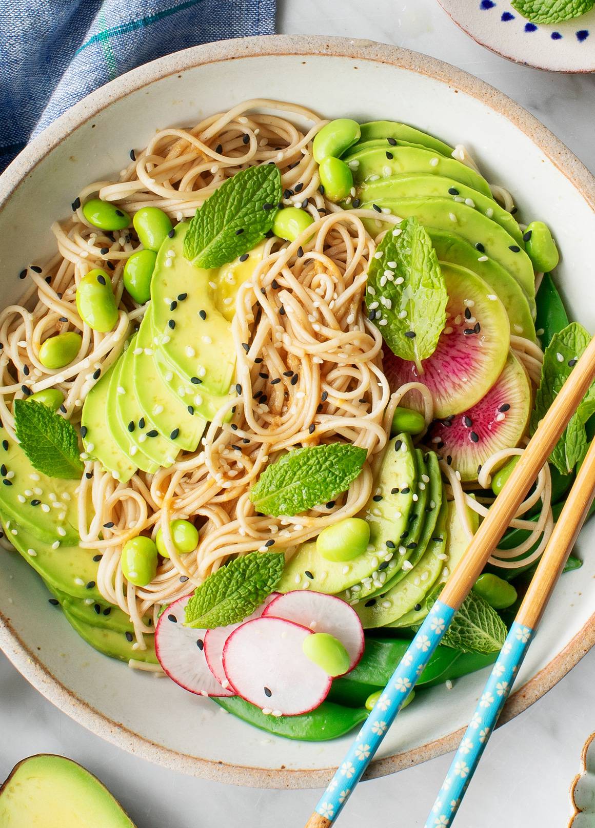 Vegan meal prep ideas - sesame soba noodles