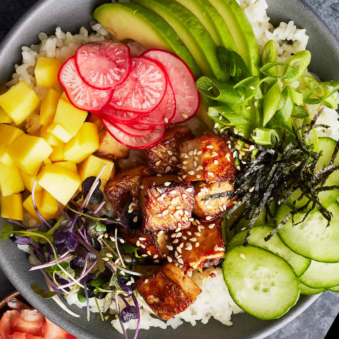 Vegan meal prep ideas - vegan sushi bowl