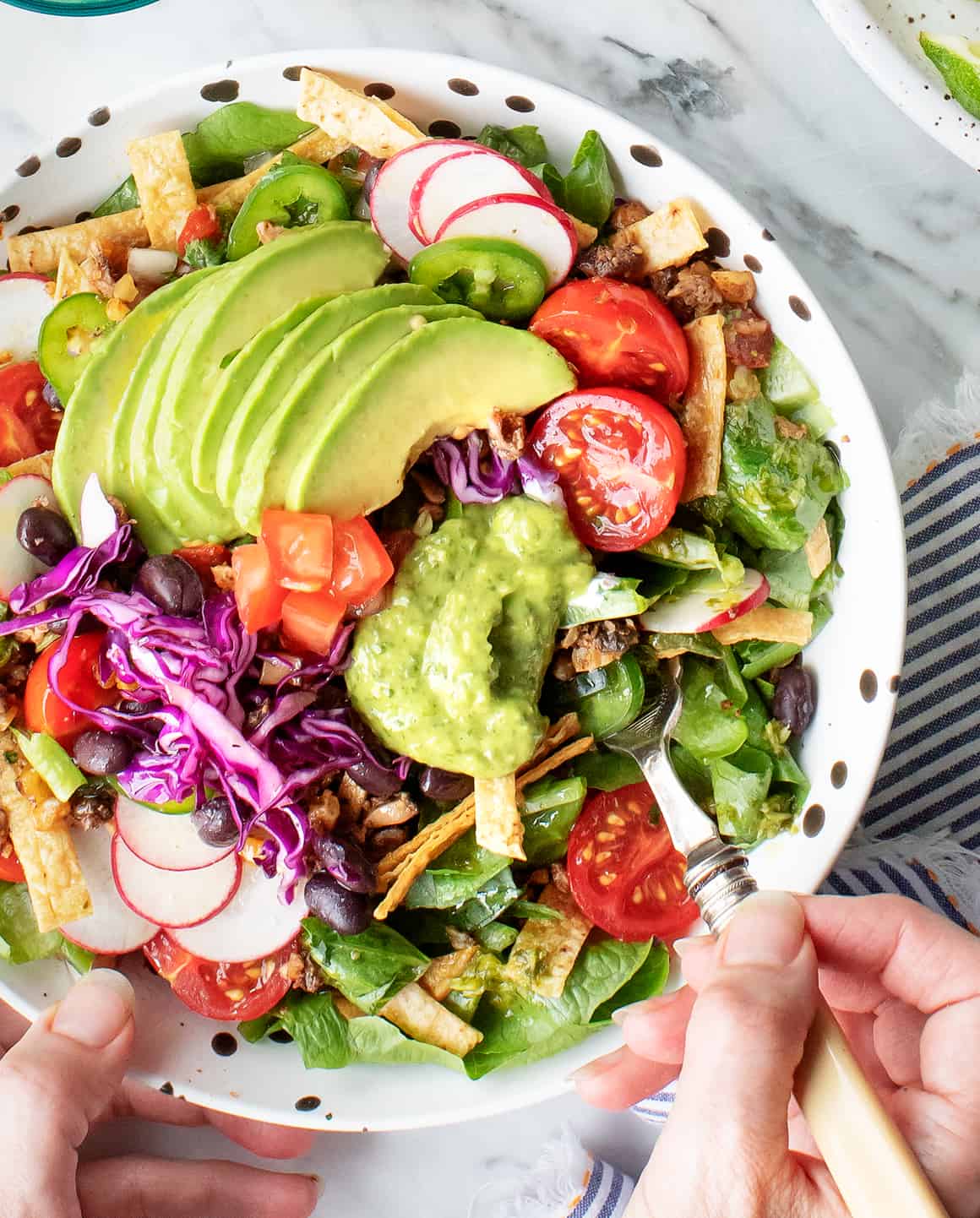 Vegan meal prep ideas - Healthy taco salad