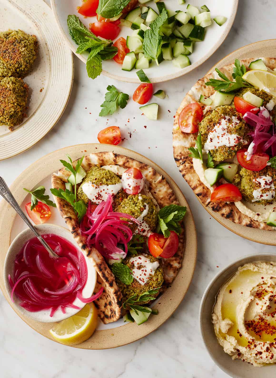 Vegan meal prep ideas - baked falafel