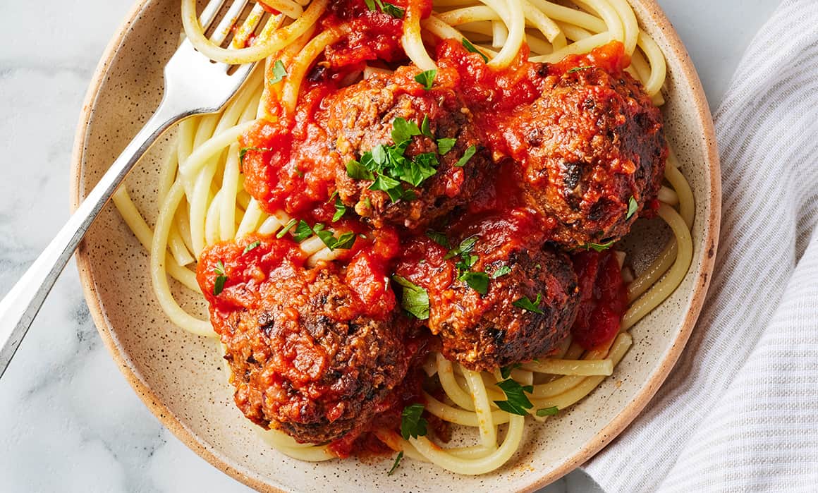 Vegan meal prep ideas - black bean meatballs