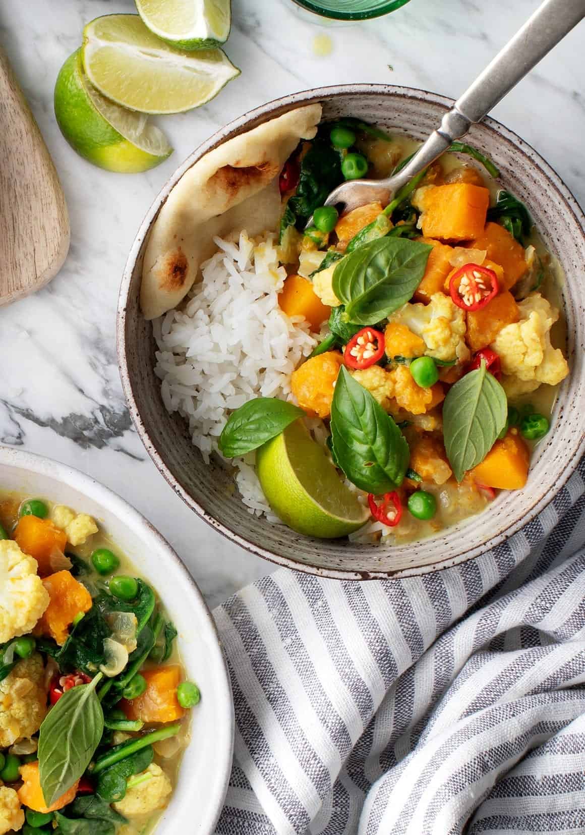 vegan meal prep ideas - vegetable curry