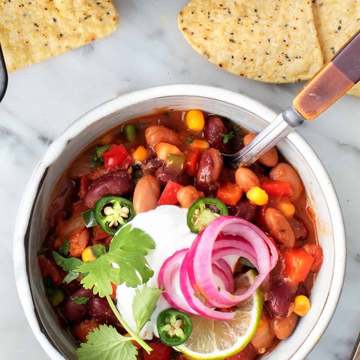 Vegan meal prep ideas - vegetarian chili