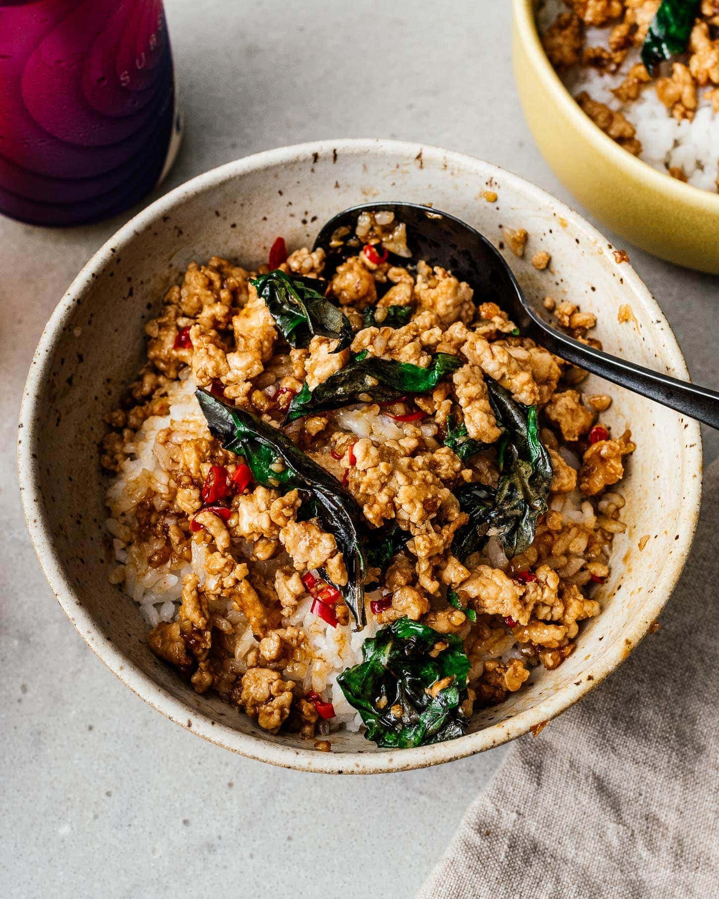 thai basil chicken recipe | www.iamafoodblog.com